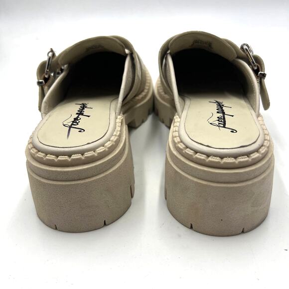 Free People Womens Buckle Lyra Lug Loafers Mink Size 40 US 10 - Picture 3 of 7